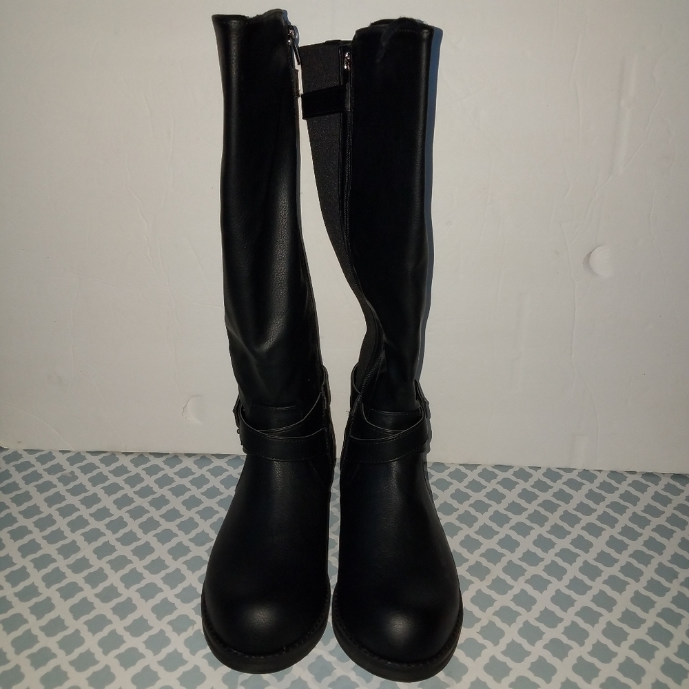 Lane Bryant 9W Wide Calf Ascena Black Boots New - Picture 3 of 15